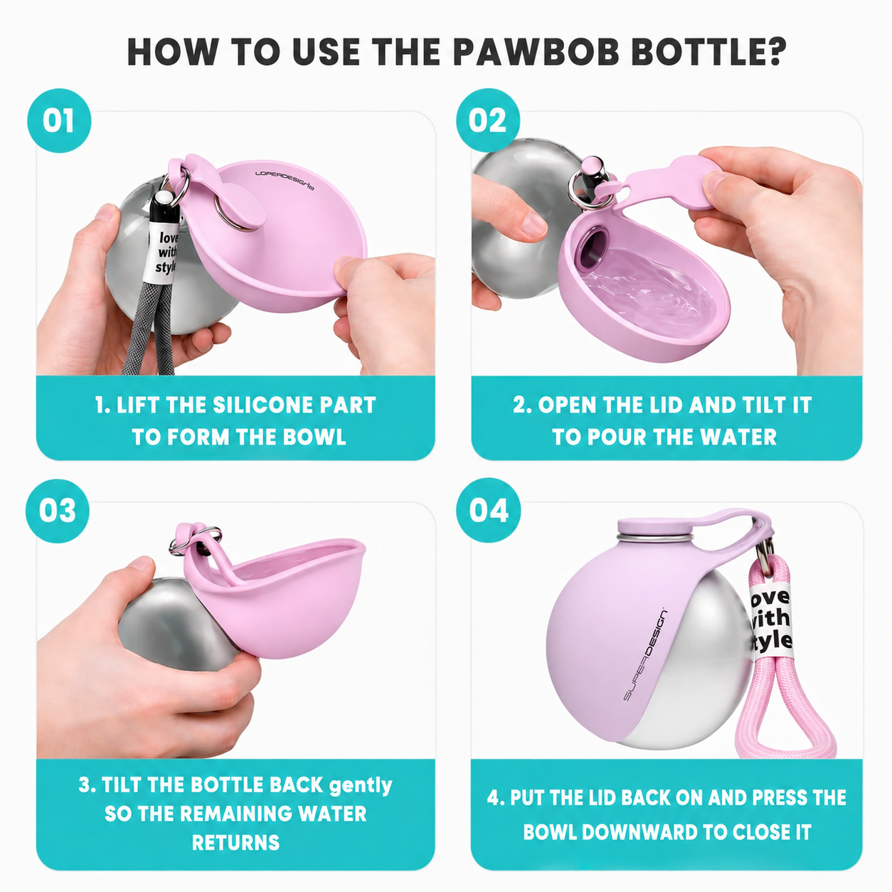 PawBob - Portable Dog Water Dispenser